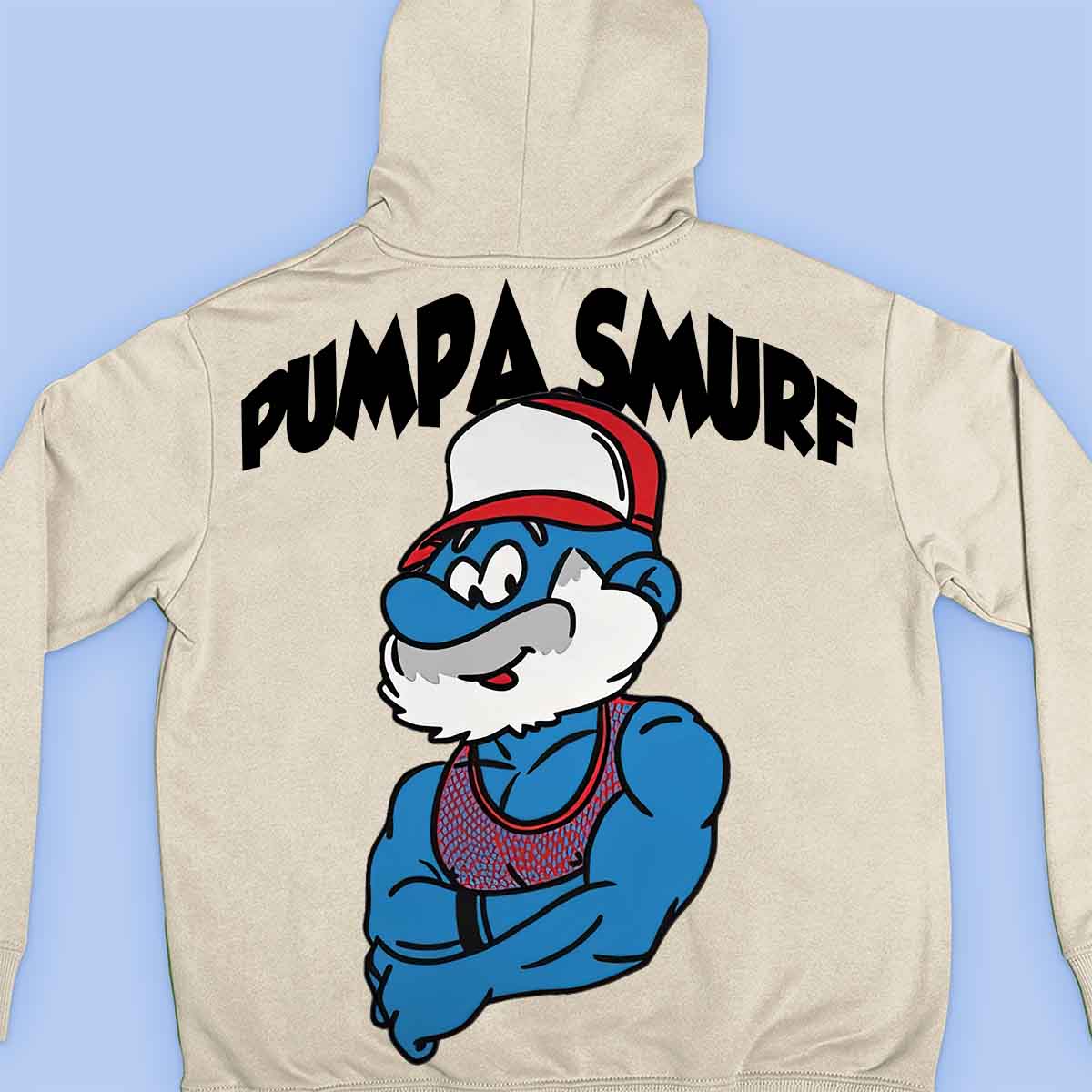 Pumpa Smurf - Moletom Premium Unissex Backprint