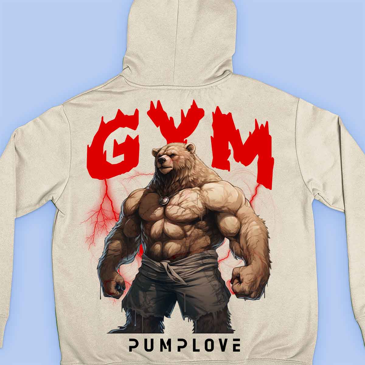 Gym Near – Moletom Premium Unissex com Estampa Traseira