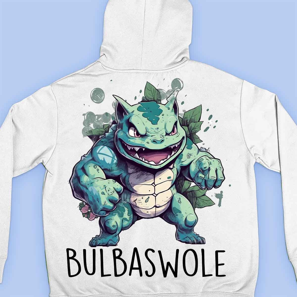 Bulbaswole – Moletom Premium Unissex com Impressão Traseira