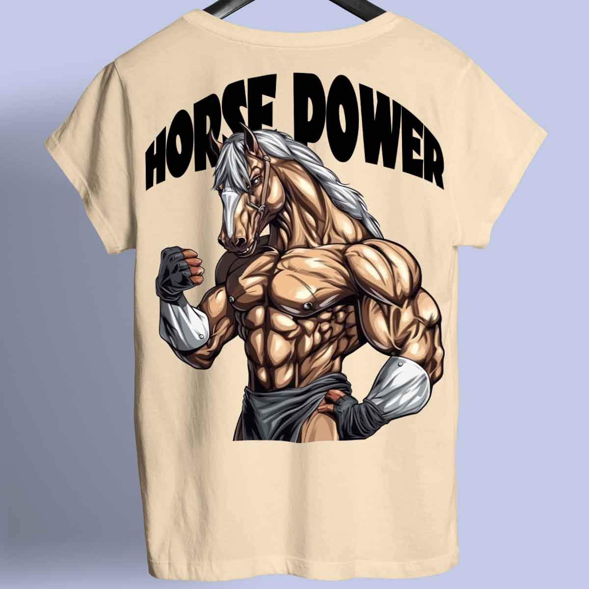 Horse Power - Camiseta Premium Unissex Backprint