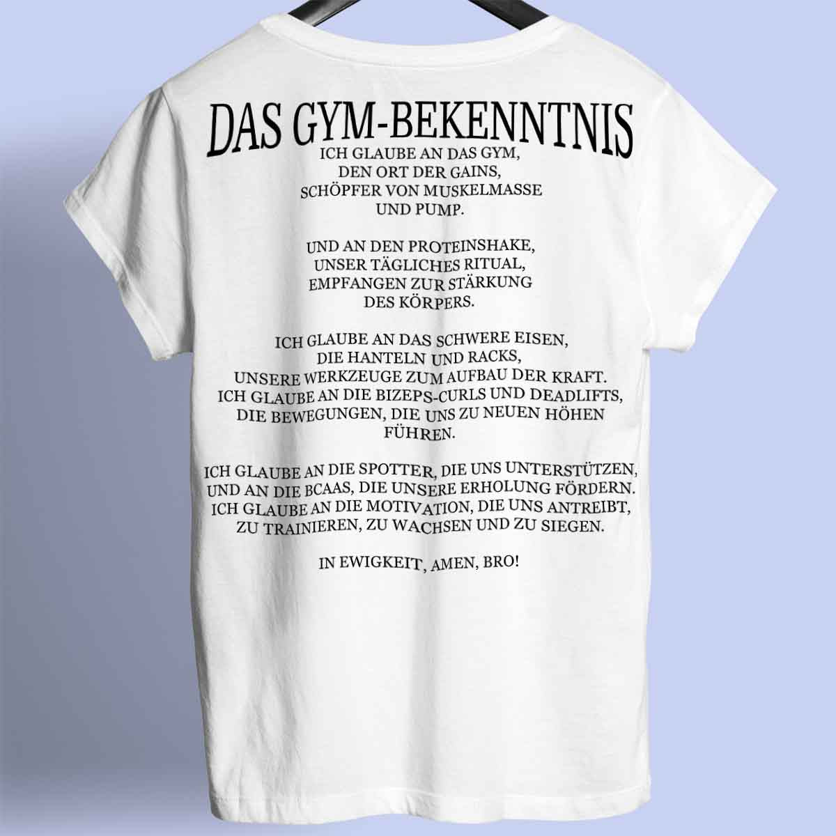 The Gym Confession - Camisa Premium Unissex Backprint