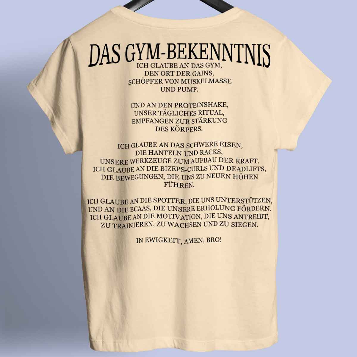 The Gym Confession - Camisa Premium Unissex Backprint