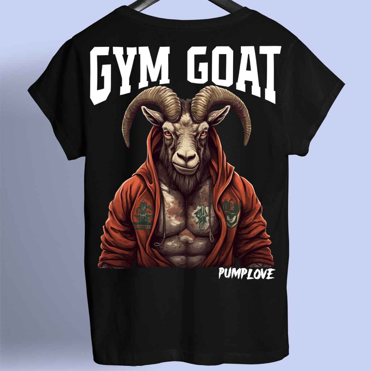 Gym Goat - Camisa Premium Unissex Backprint