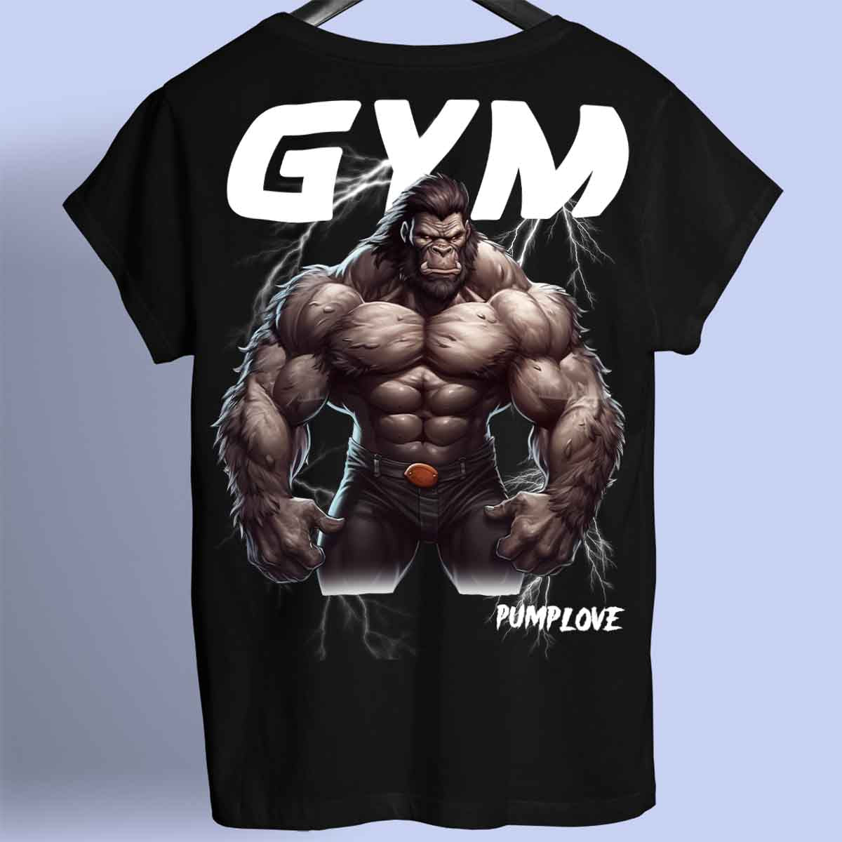 Gym Gorilla - Camisa Premium Unissex Backprint