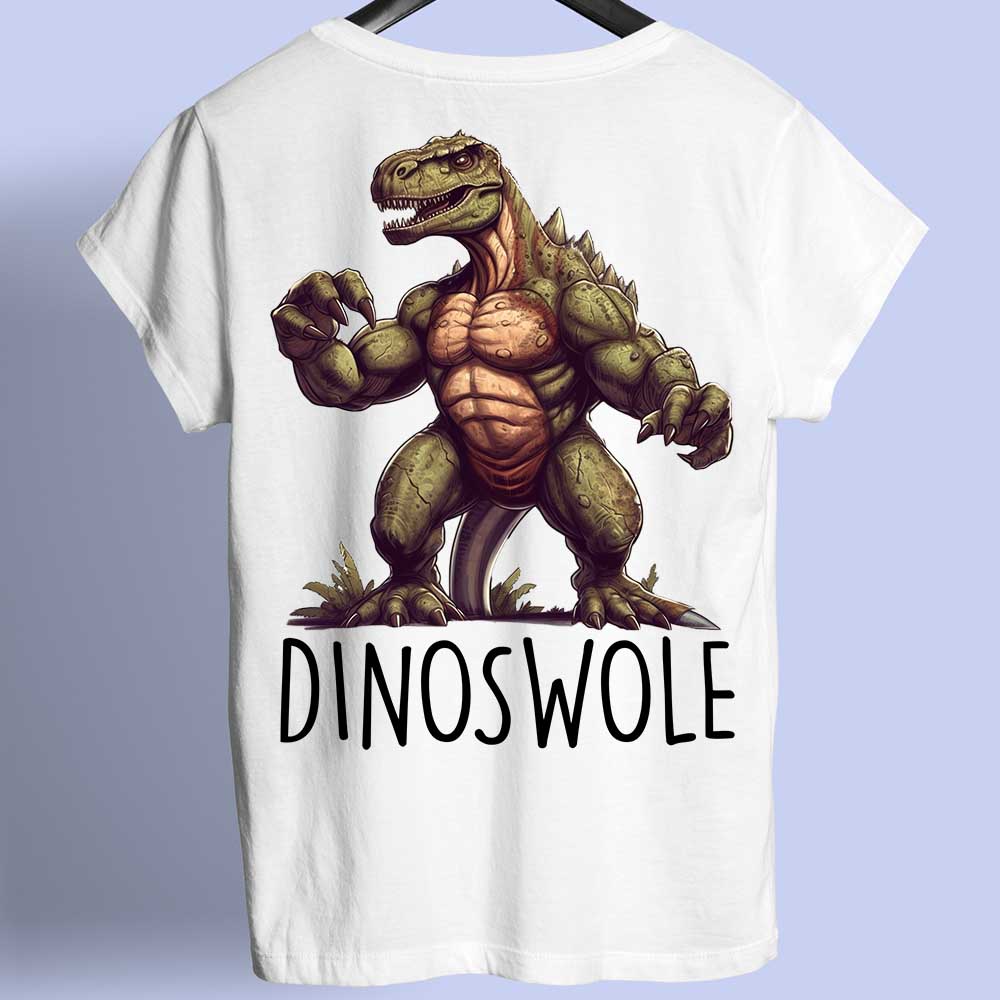 Dinoswole - Camiseta estampada nas costas