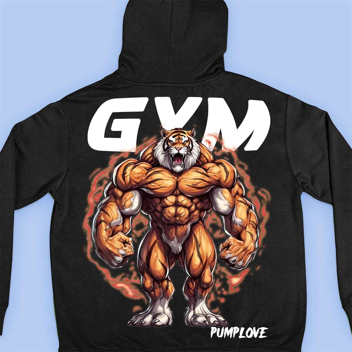 Gym Tiger - Moletom Premium Unissex Backprint