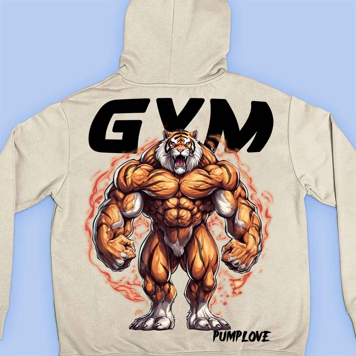 Gym Tiger - Moletom Premium Unissex Backprint