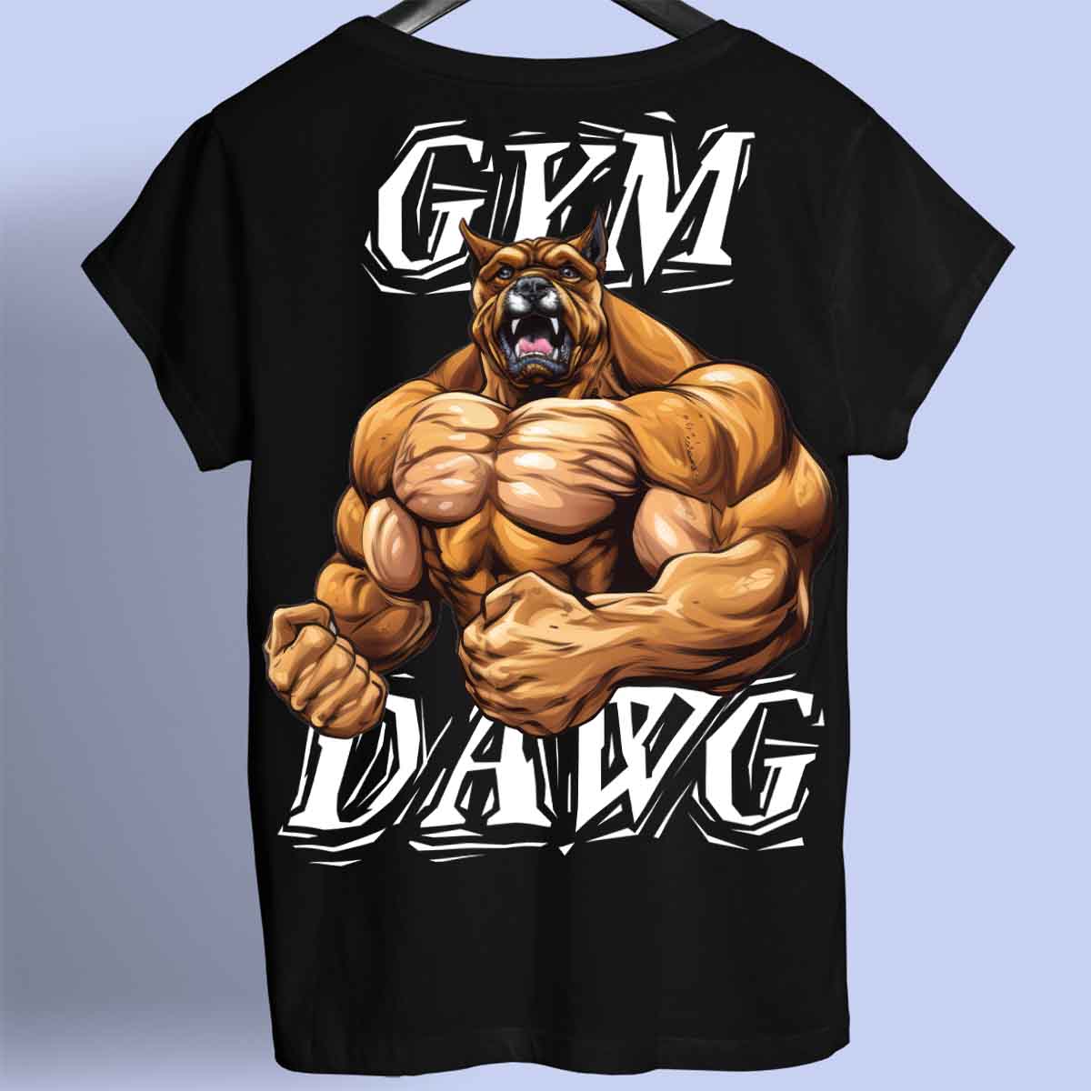 Gym Dawg - Camiseta Premium Unissex Backprint