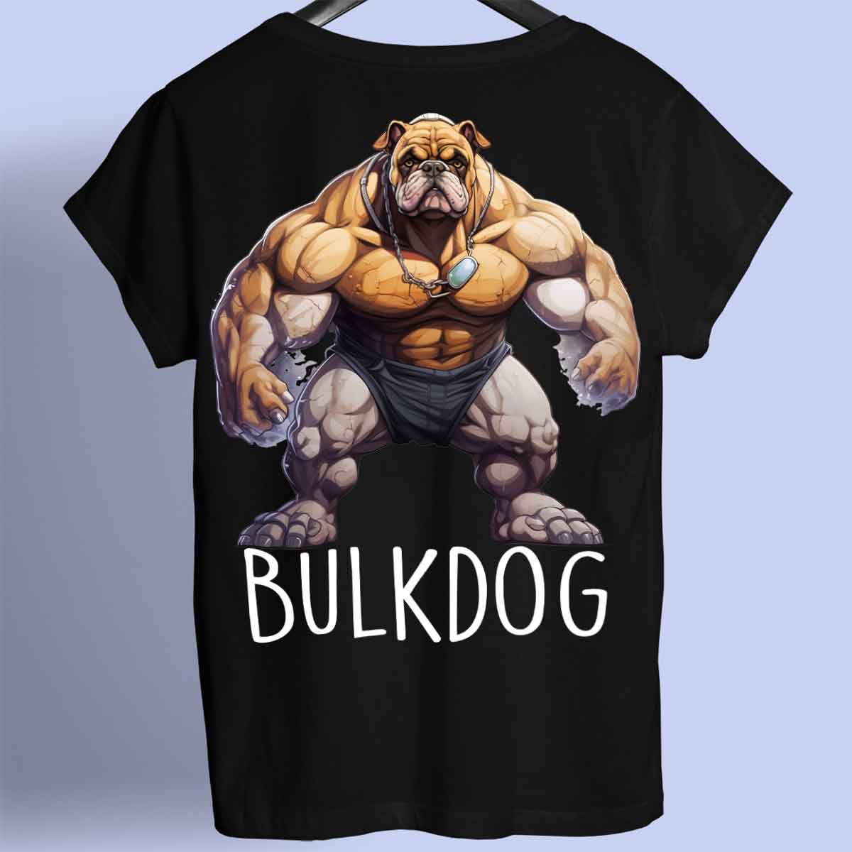 Bulldog - Camiseta Premium Unissex Backprint