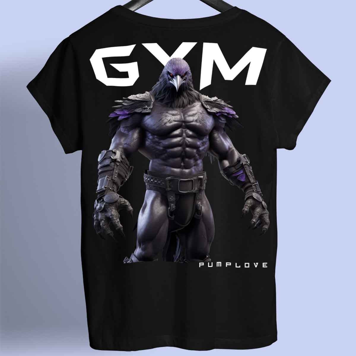 Gym Raven - Camiseta Premium Unissex Backprint