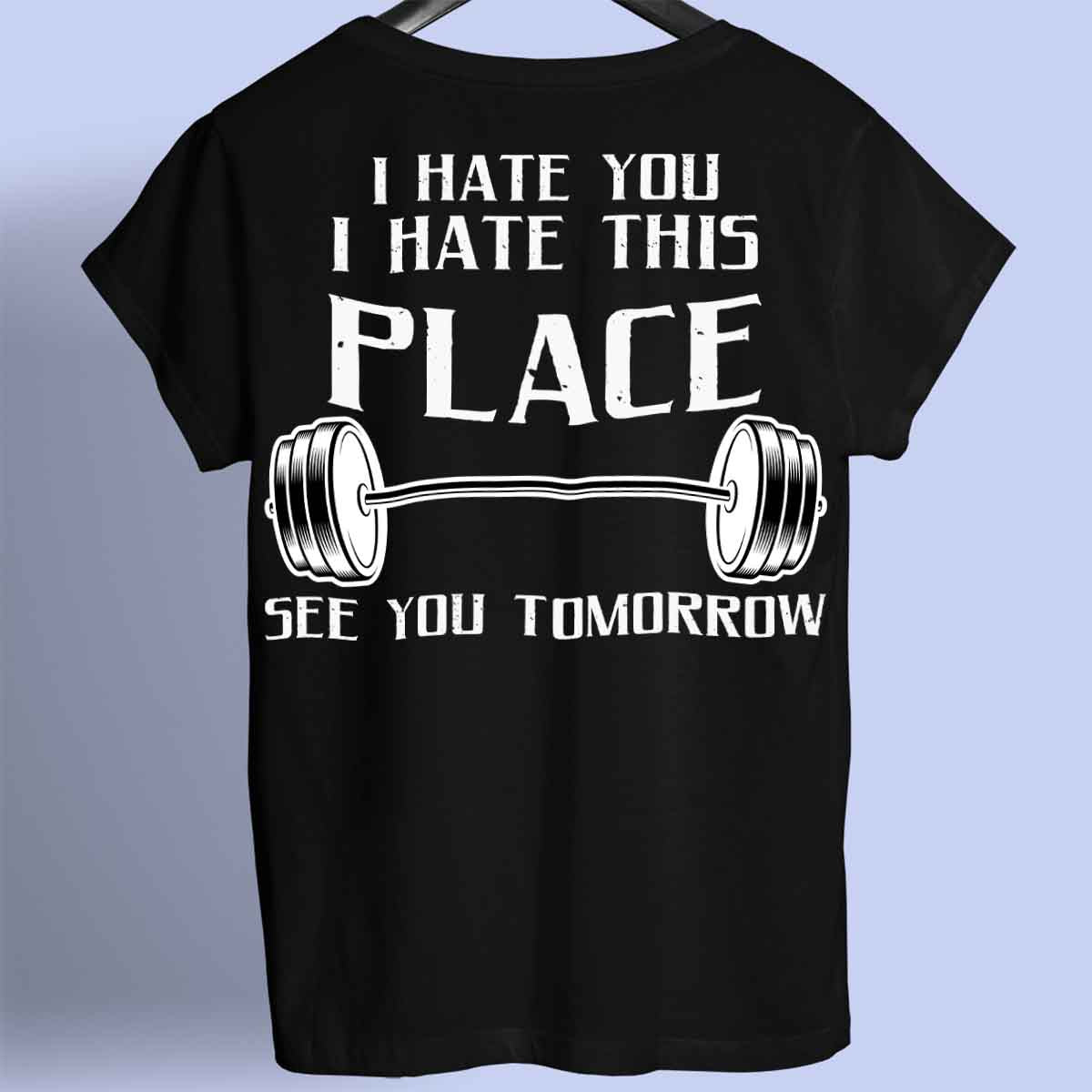 Hate - Camiseta Premium Unissex Backprint