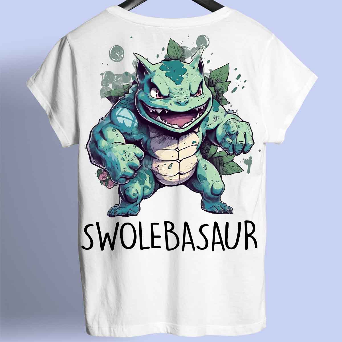 Swolebasaur - Camiseta Premium Unissex Backprint