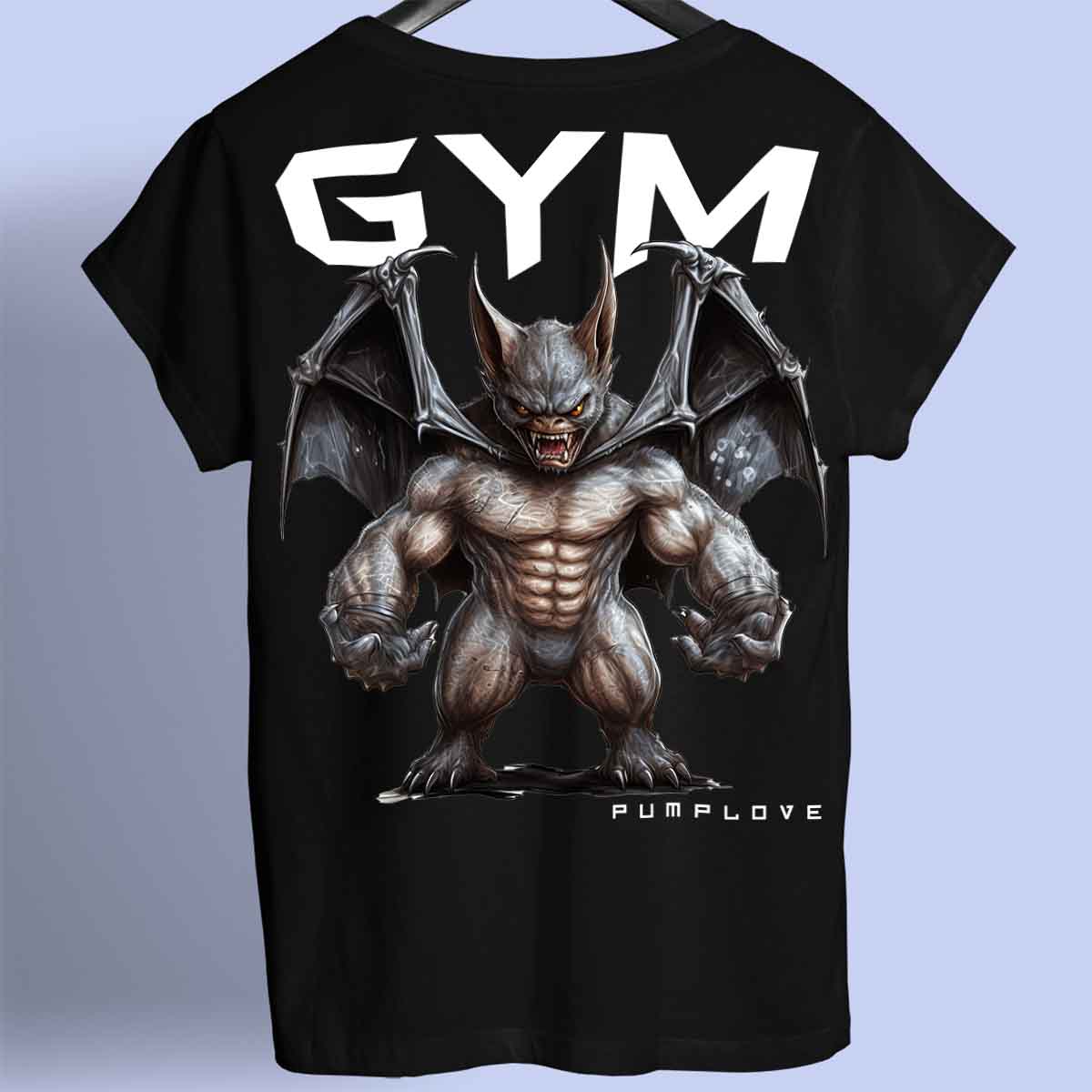 Gym Bat - Camiseta Premium Unissex Backprint