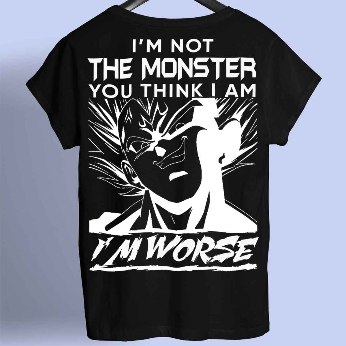 Monster - Camiseta Premium Unissex Backprint