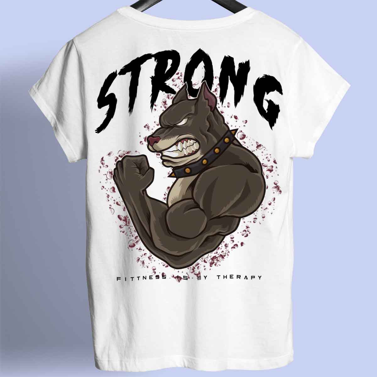 Strong Dog - Premium T-Shirt Unisex Backprint