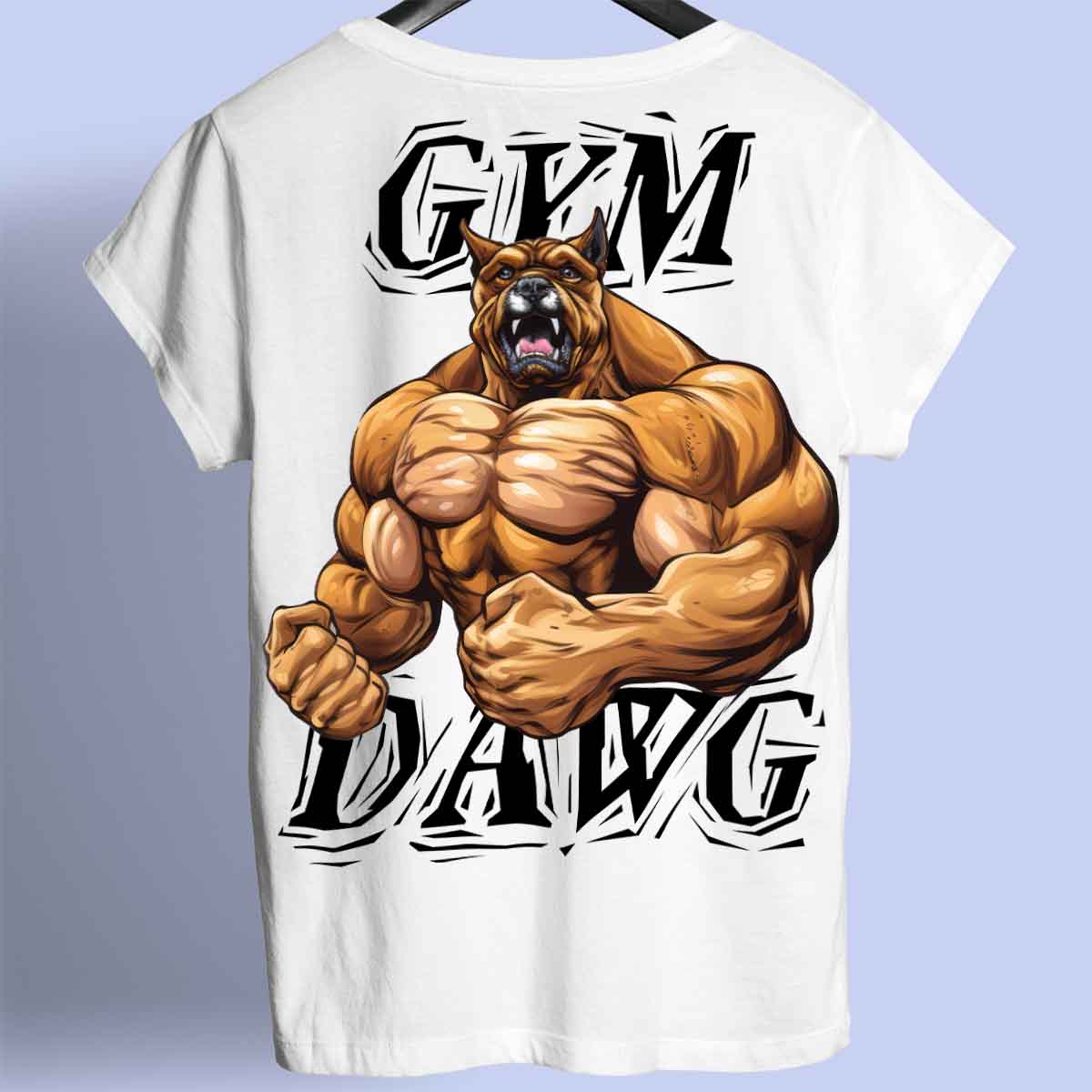 Gym Dawg - Camiseta Premium Unissex Backprint