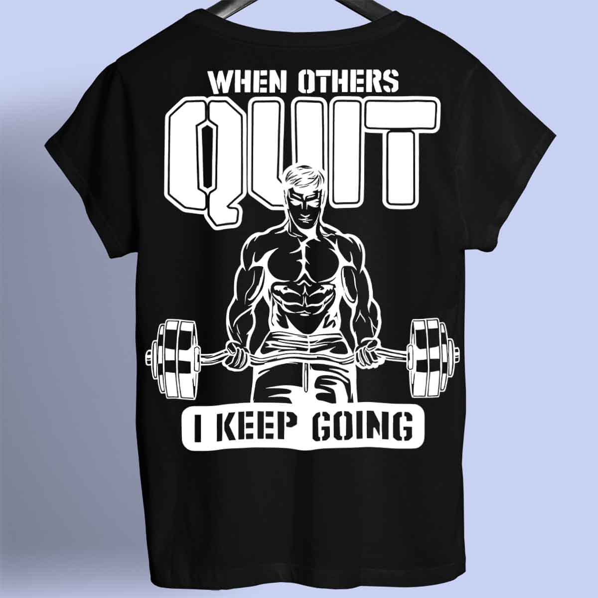 Quit - Camisa Premium Unissex Backprint