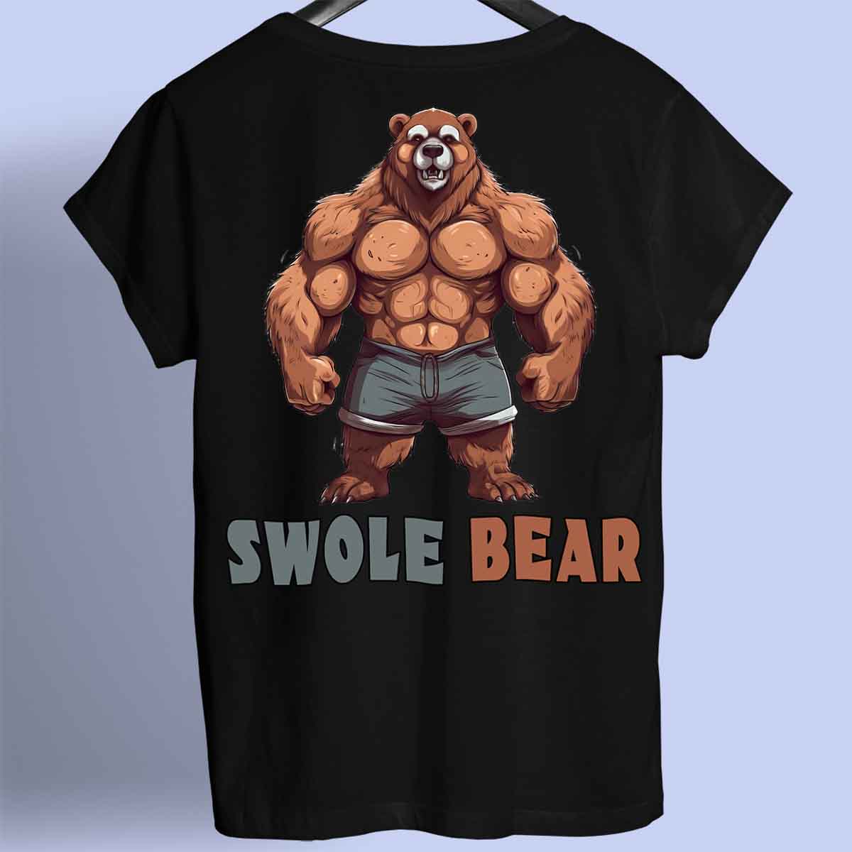 Swole Bear - Camisa Premium Unissex Backprint