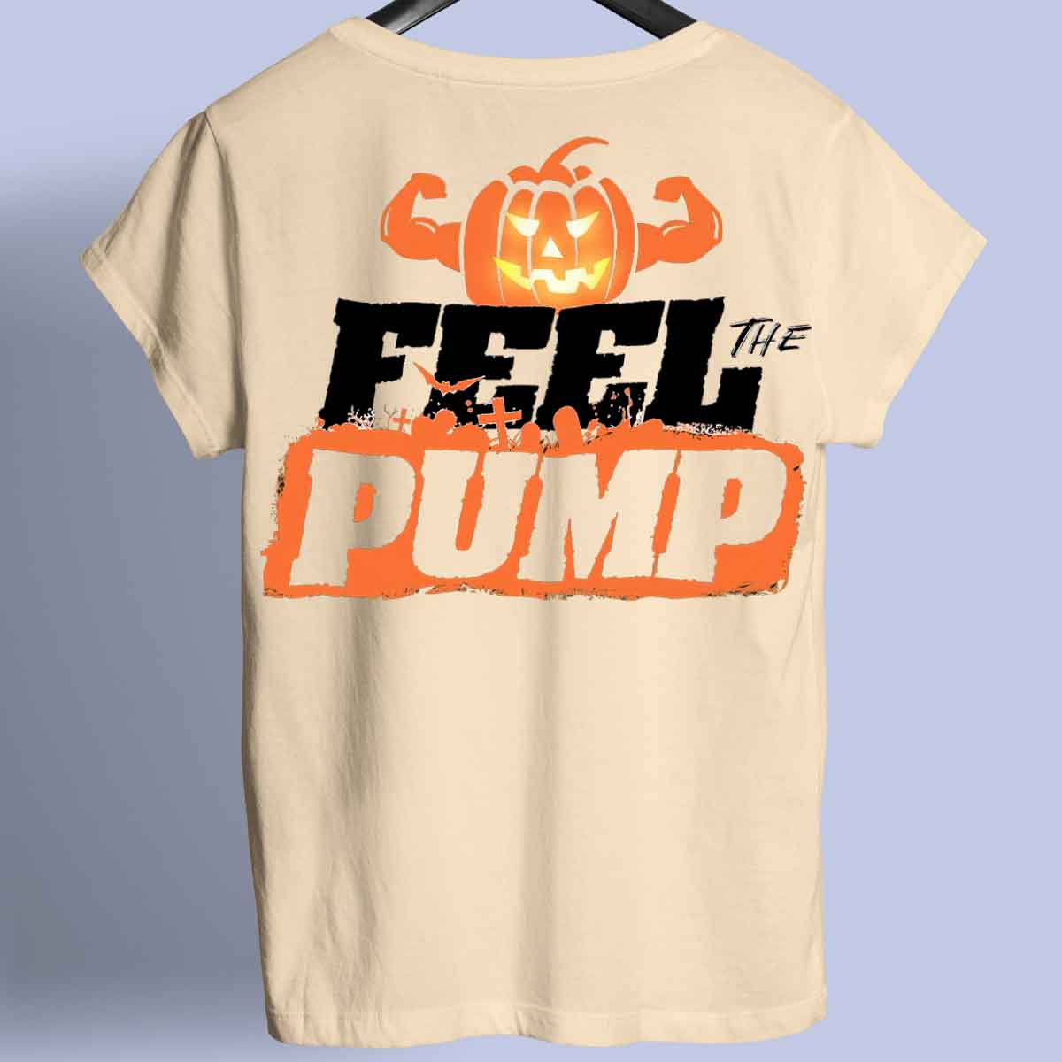 Feel the Pump - Camiseta Premium Unissex Backprint