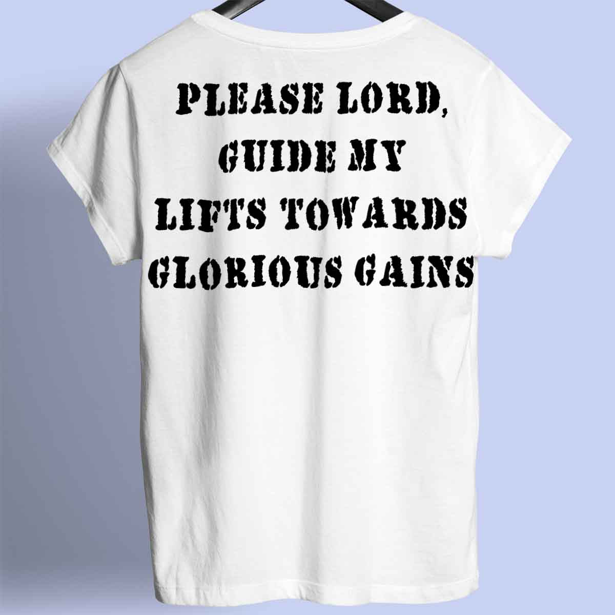 Glorious Gains - Camisa Premium Unissex Backprint