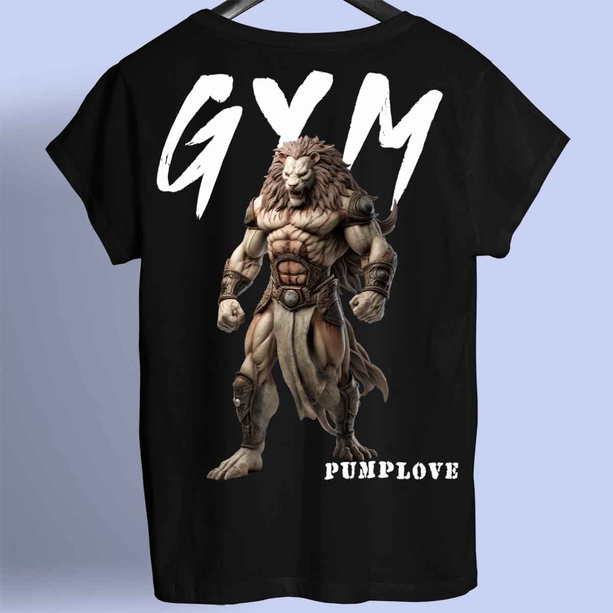 Gym Lion - Camisa Premium Unissex Costas