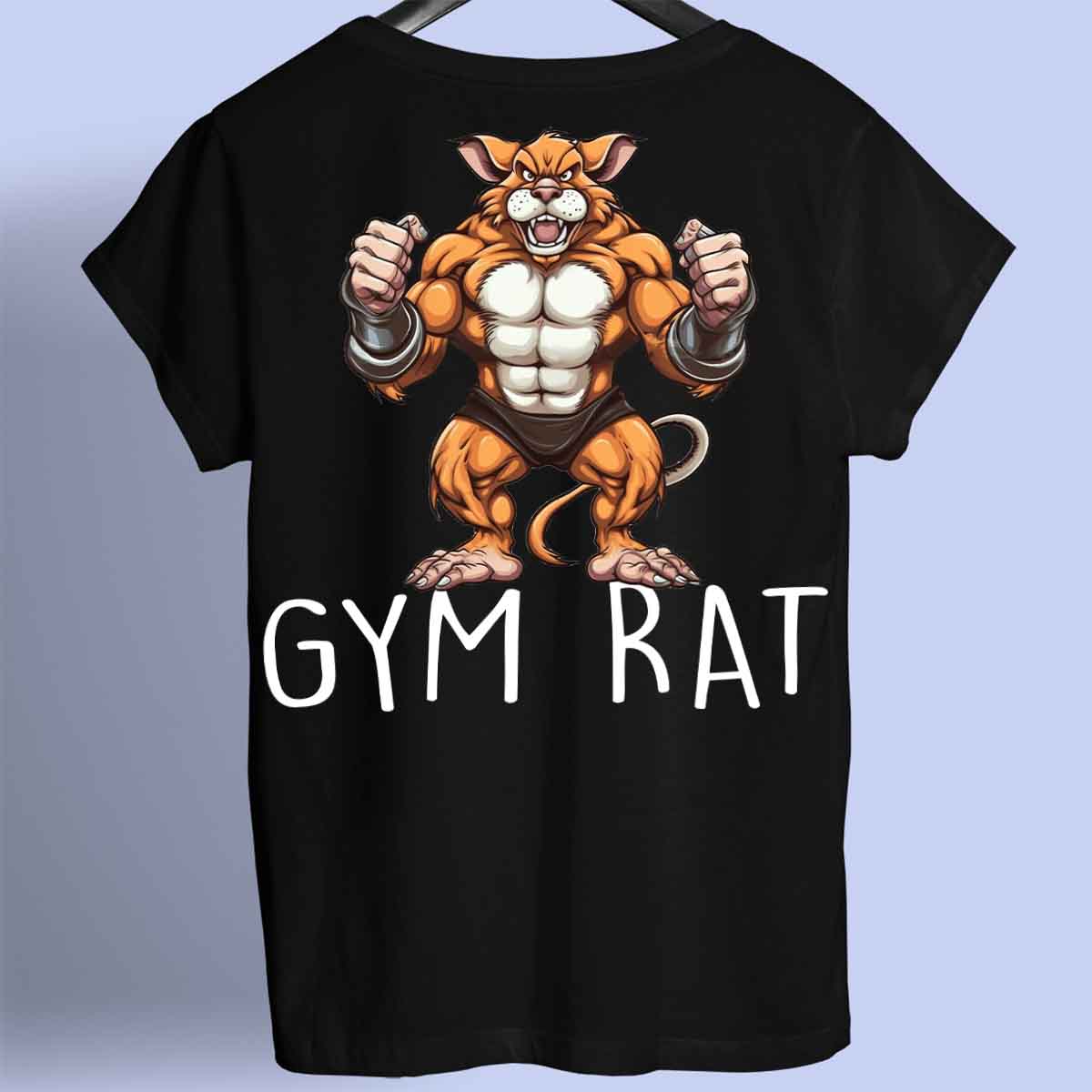 Gym Rat - Camisa Premium Unissex Backprint