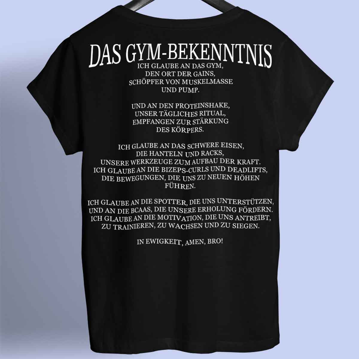 The Gym Confession - Camisa Premium Unissex Backprint