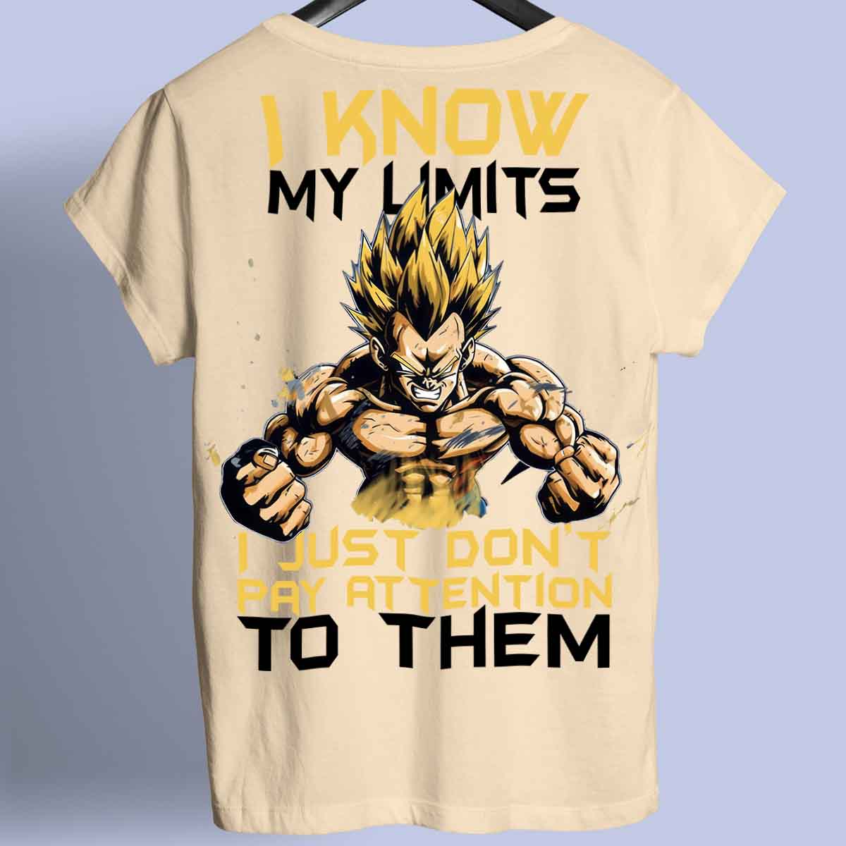 Limits - Camiseta Premium Unissex Backprint