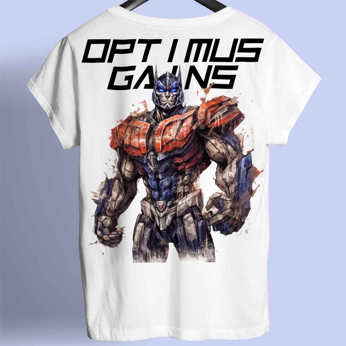 Optimus Gains - Camiseta Premium Unissex Backprint