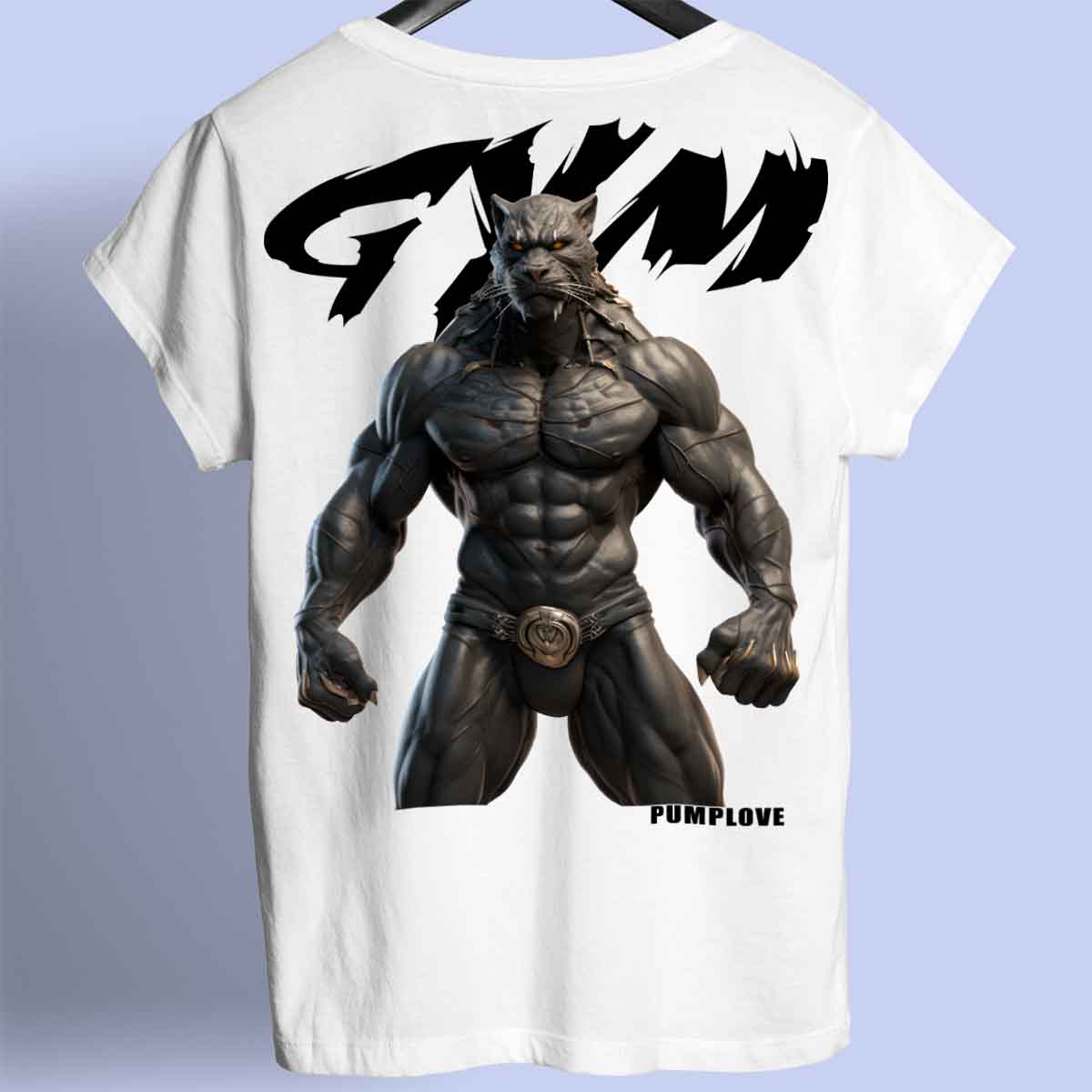 Gym Panther - Camiseta Premium Unissex Backprint