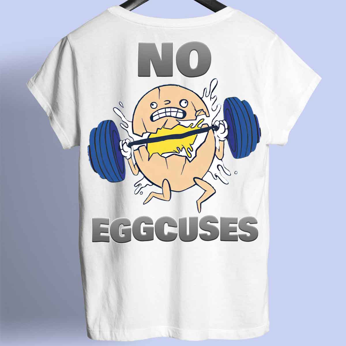 Eggcuses - Camiseta Premium Unissex Backprint