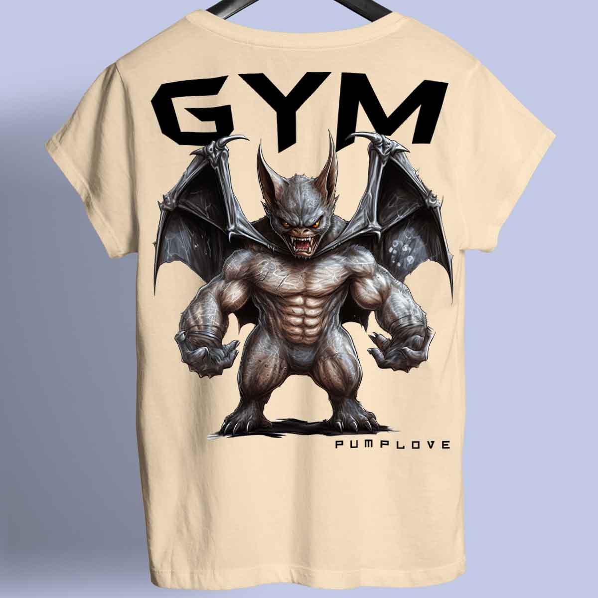 Gym Bat - Camiseta Premium Unissex Backprint