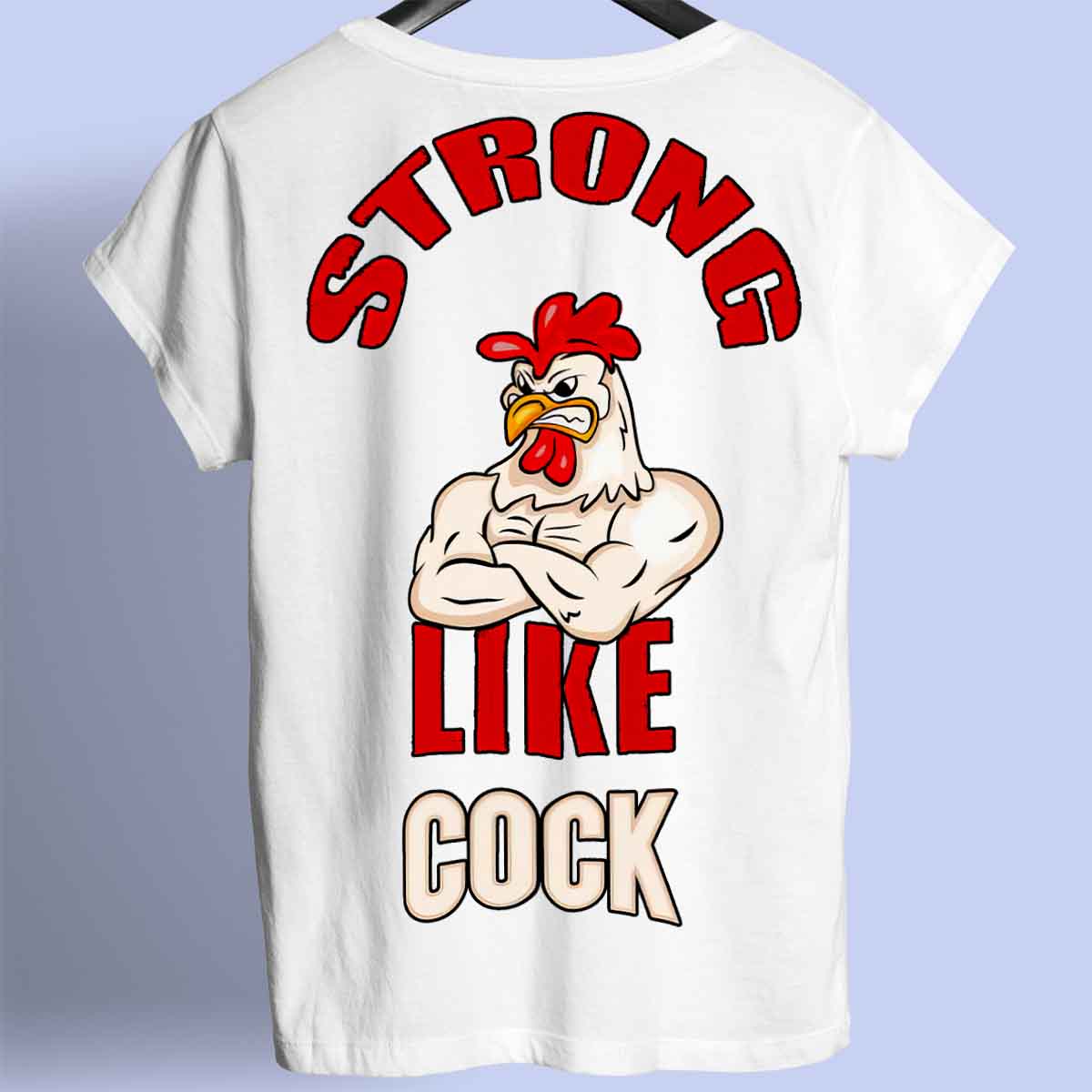 Strong Like - Camiseta Premium Unissex Backprint