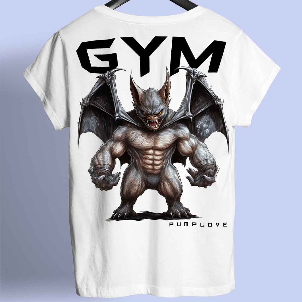 Gym Bat - Camiseta Premium Unissex Backprint