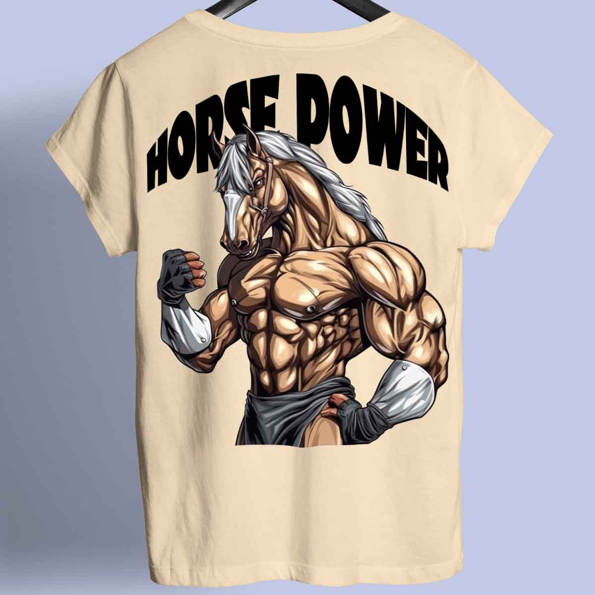 Horse Power - Camiseta Premium Unissex Backprint