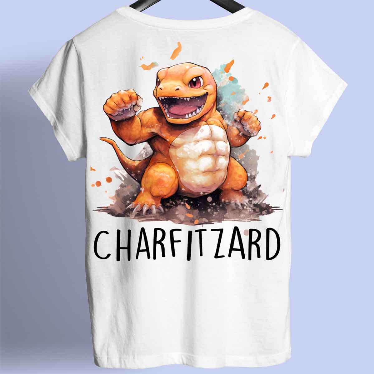 Charfitzard - Camiseta Premium Unissex Backprint