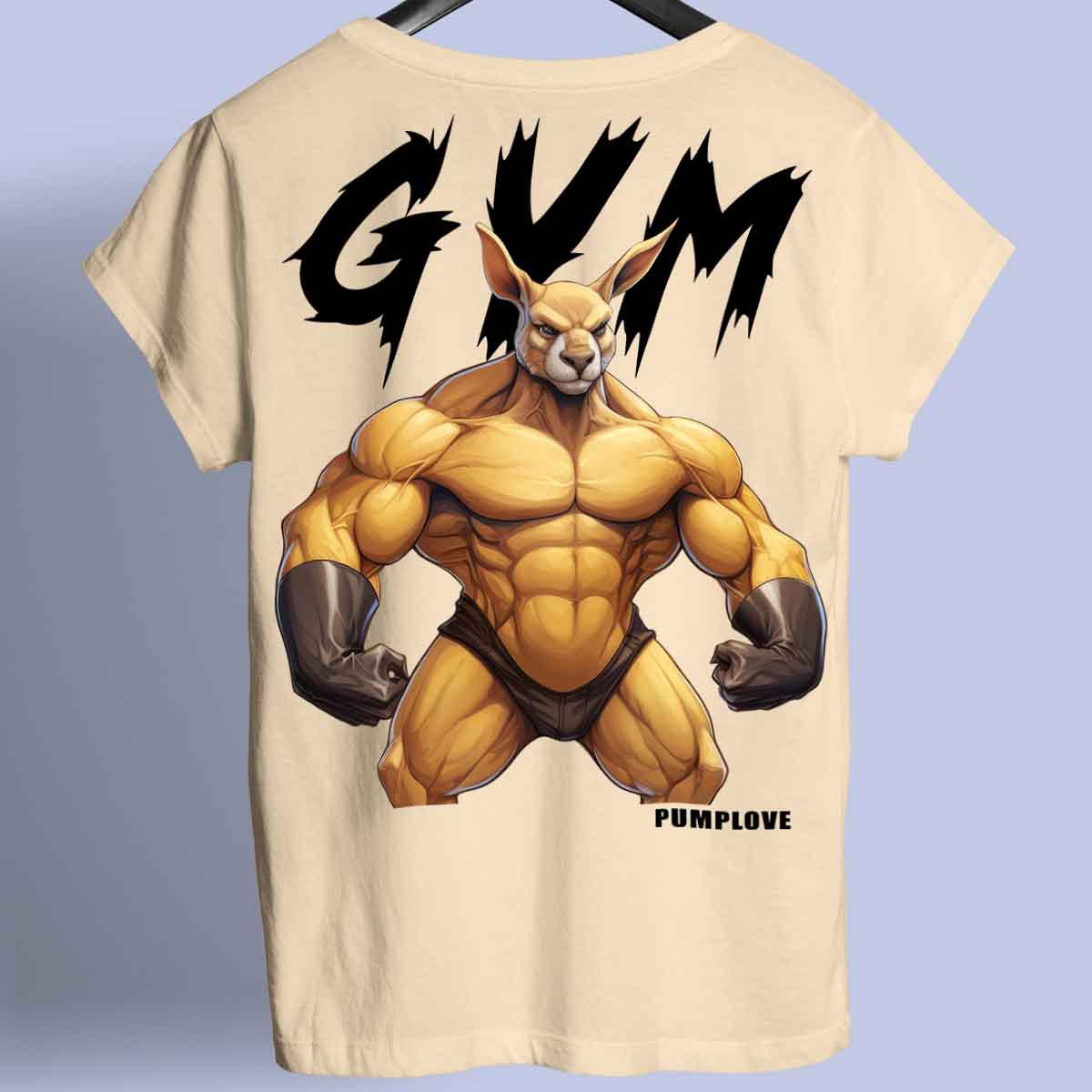 Gym Kangaroo - Camiseta Premium Unissex Backprint