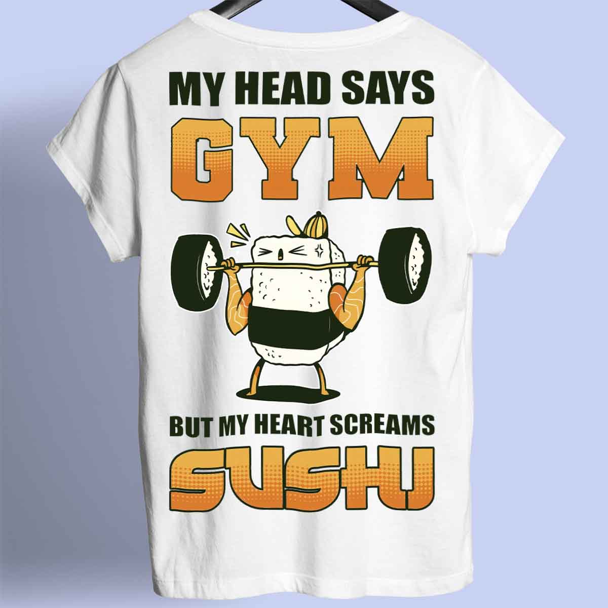 Sushi - Camiseta Premium Unissex Backprint