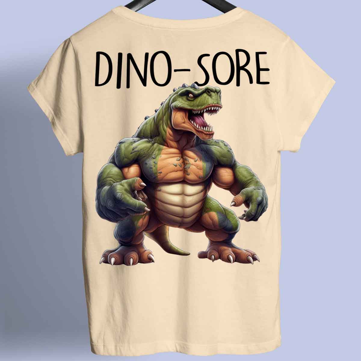 Dino-Sore - Camiseta Premium Unissex Backprint