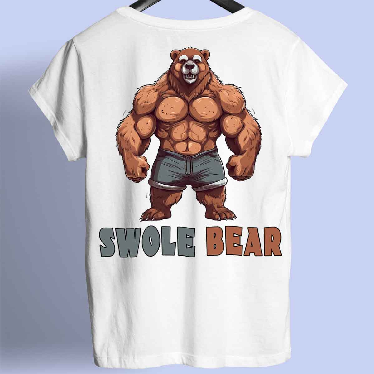 Swole Bear - Camisa Premium Unissex Backprint