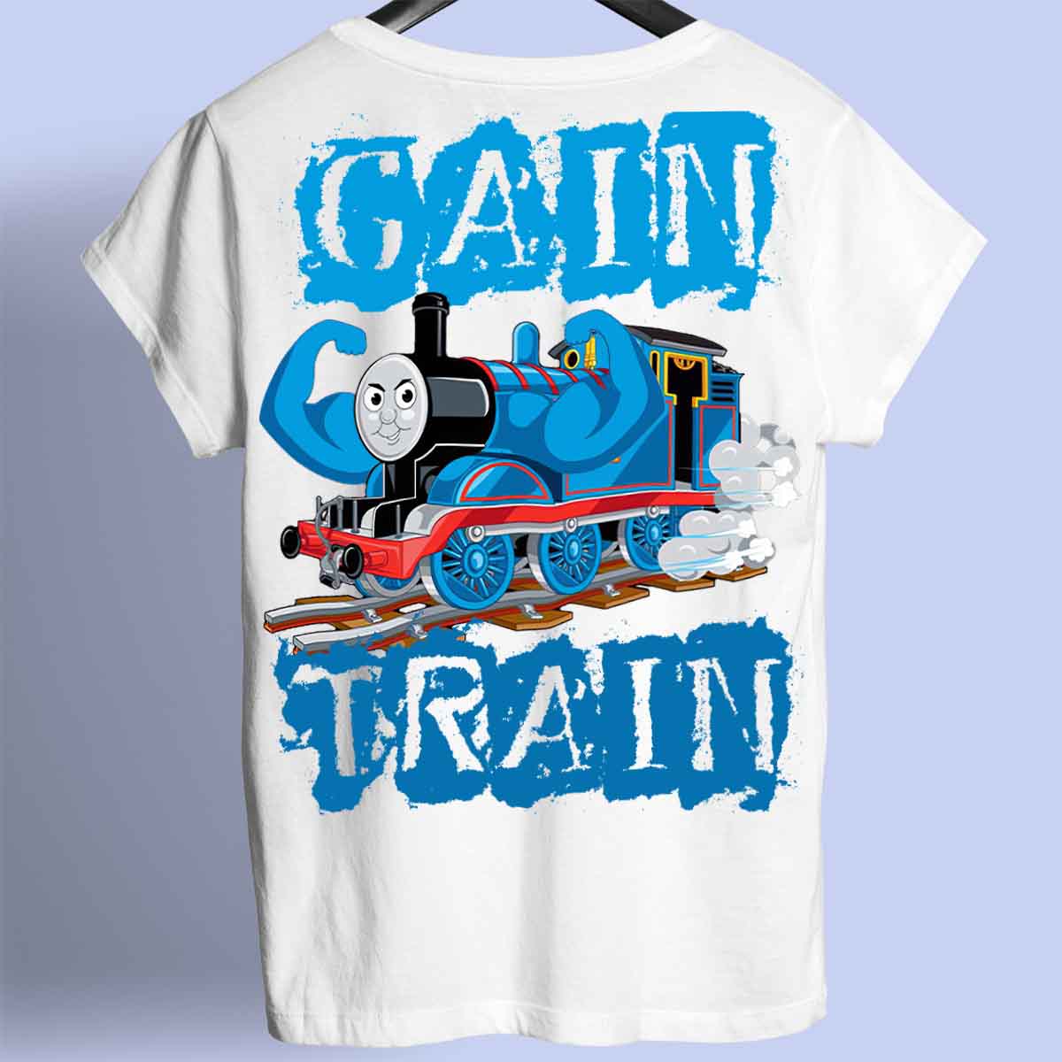 Gain Train - Camiseta Premium Unissex Backprint