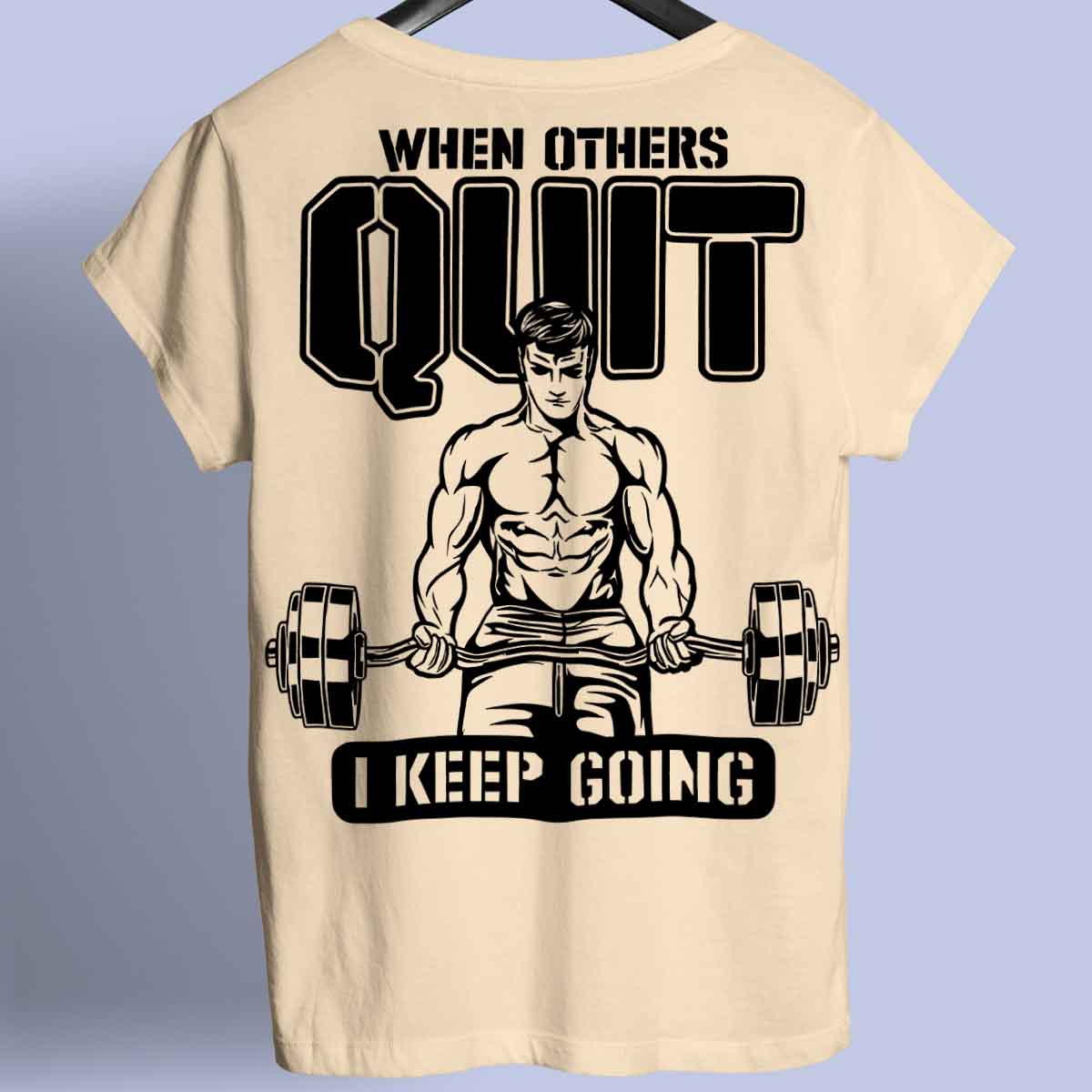 Quit - Camisa Premium Unissex Backprint