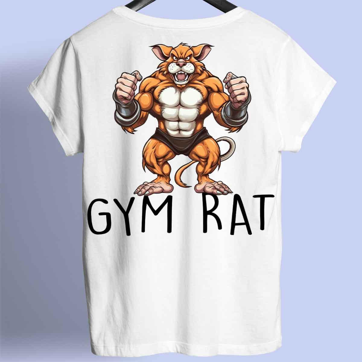 Gym Rat - Camisa Premium Unissex Backprint