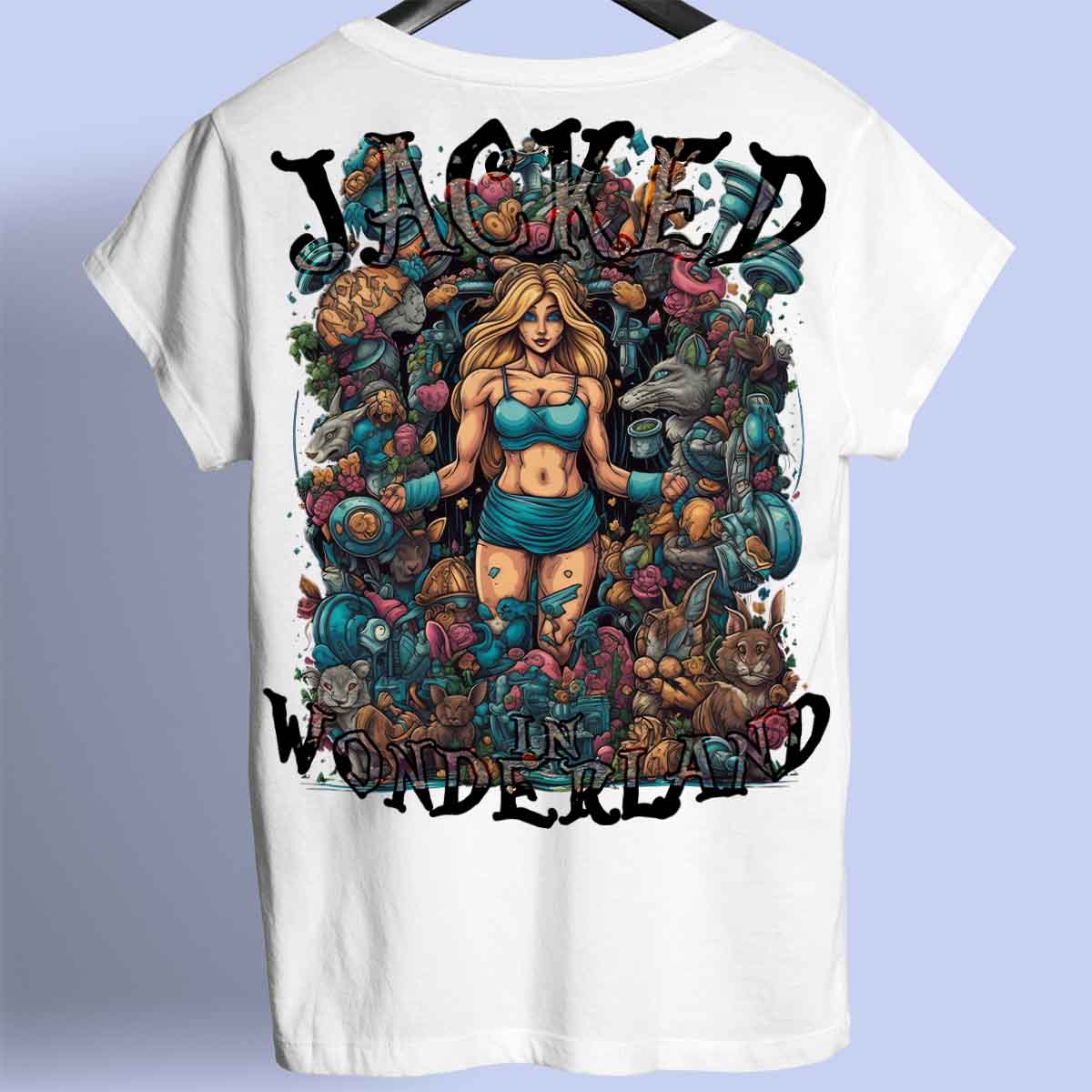 Wonderland - Camisa Premium Unissex Backprint