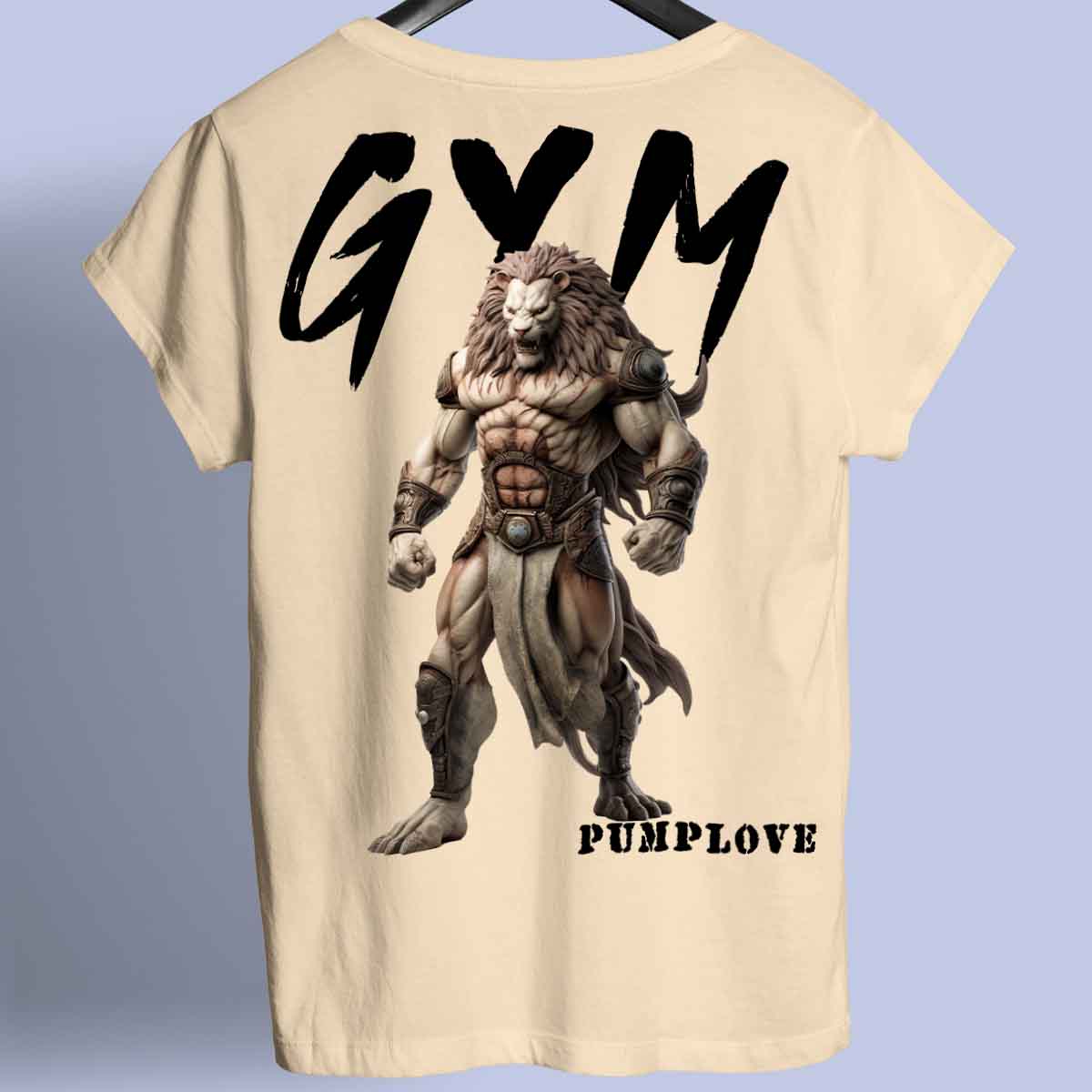 Gym Lion - Camisa Premium Unissex Costas