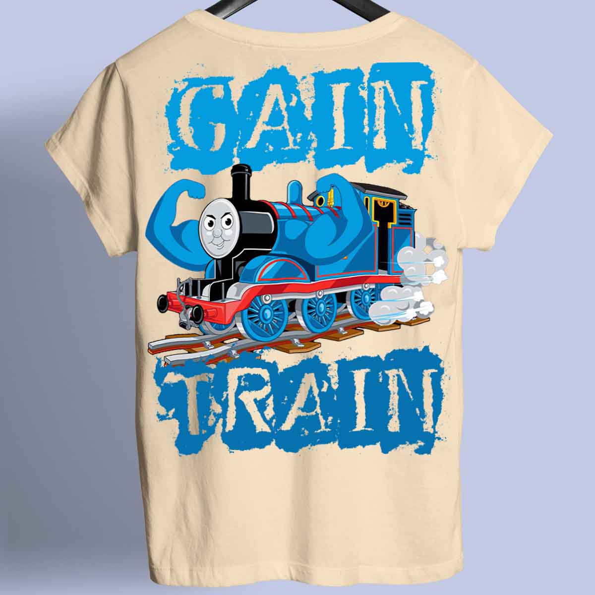 Gain Train - Camiseta Premium Unissex Backprint