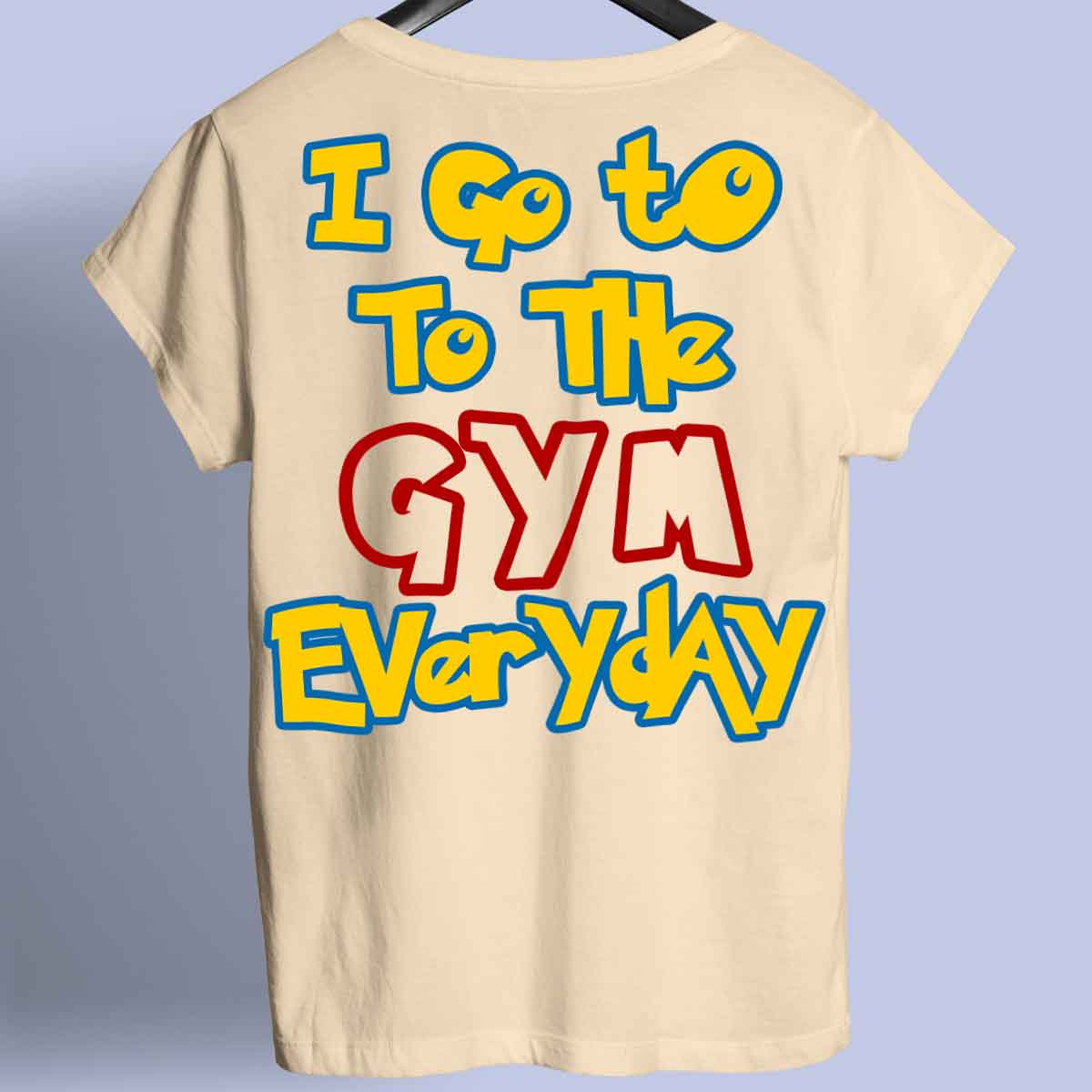 Gym Everyday - Camiseta Premium Unissex Backprint