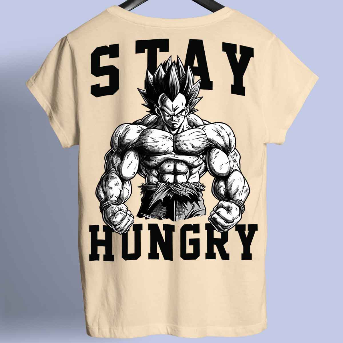 Stay Hungry - Camiseta Premium Unissex Backprint