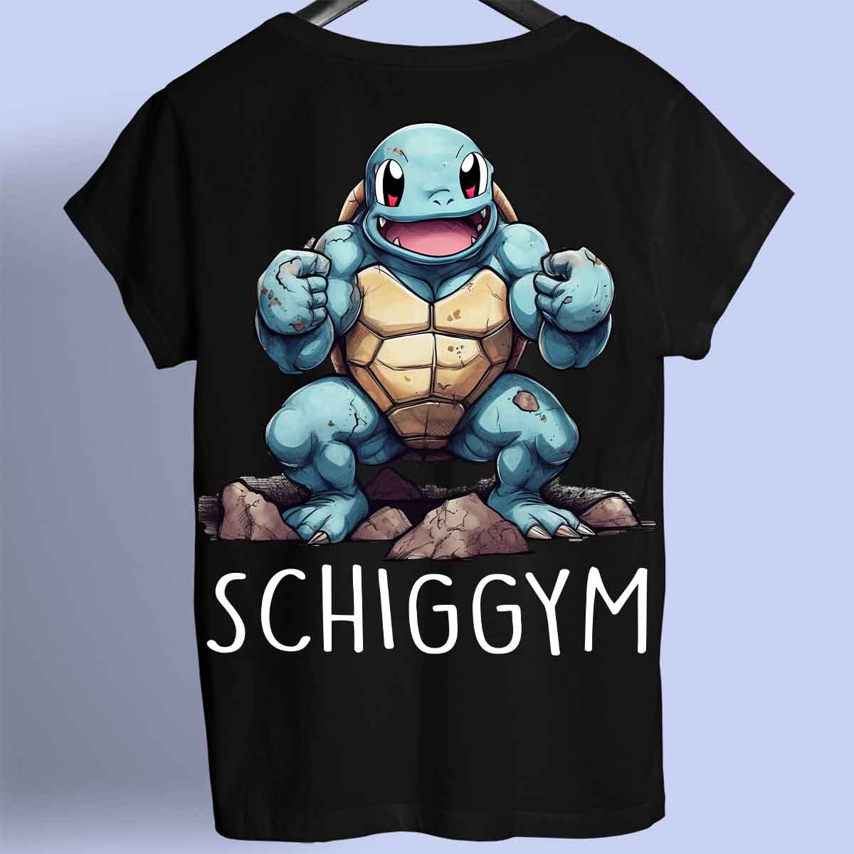 Schiggym - Camiseta Premium Unissex Backprint