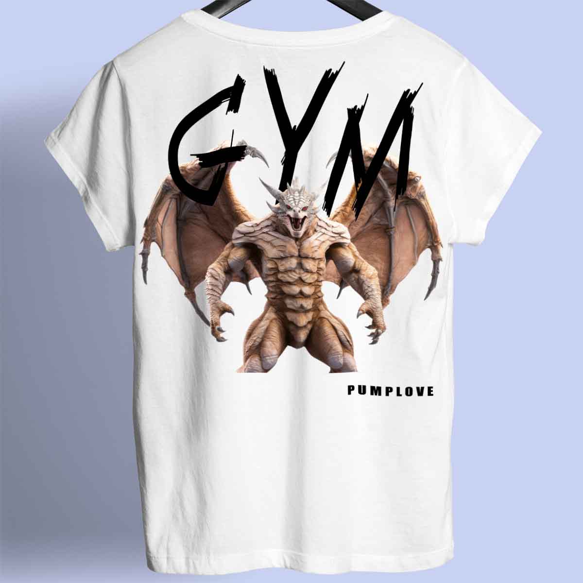 Gym Dragon - Camiseta Premium Unissex Backprint